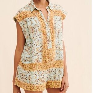 Free People Telly Floral Romper